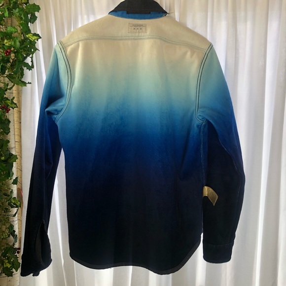 Scotch & Soda Reversible Ombre Cotton-Blend Overshirt Size M - Picture 7 of 16
